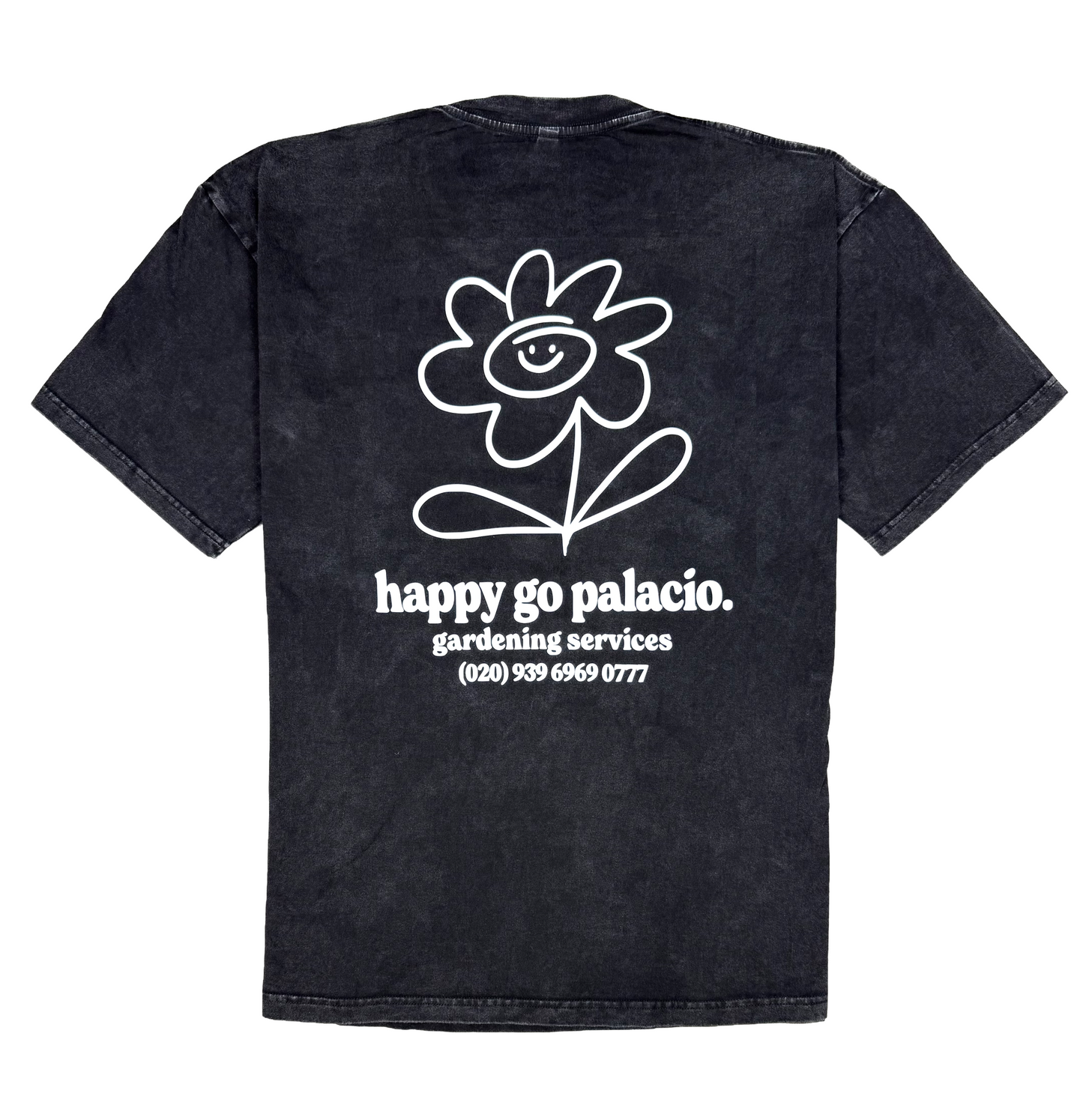 Palacio Acid Wash Series - Happy Go Palacio Shirt (Black)