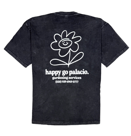 Palacio Acid Wash Series - Happy Go Palacio Shirt (Black)